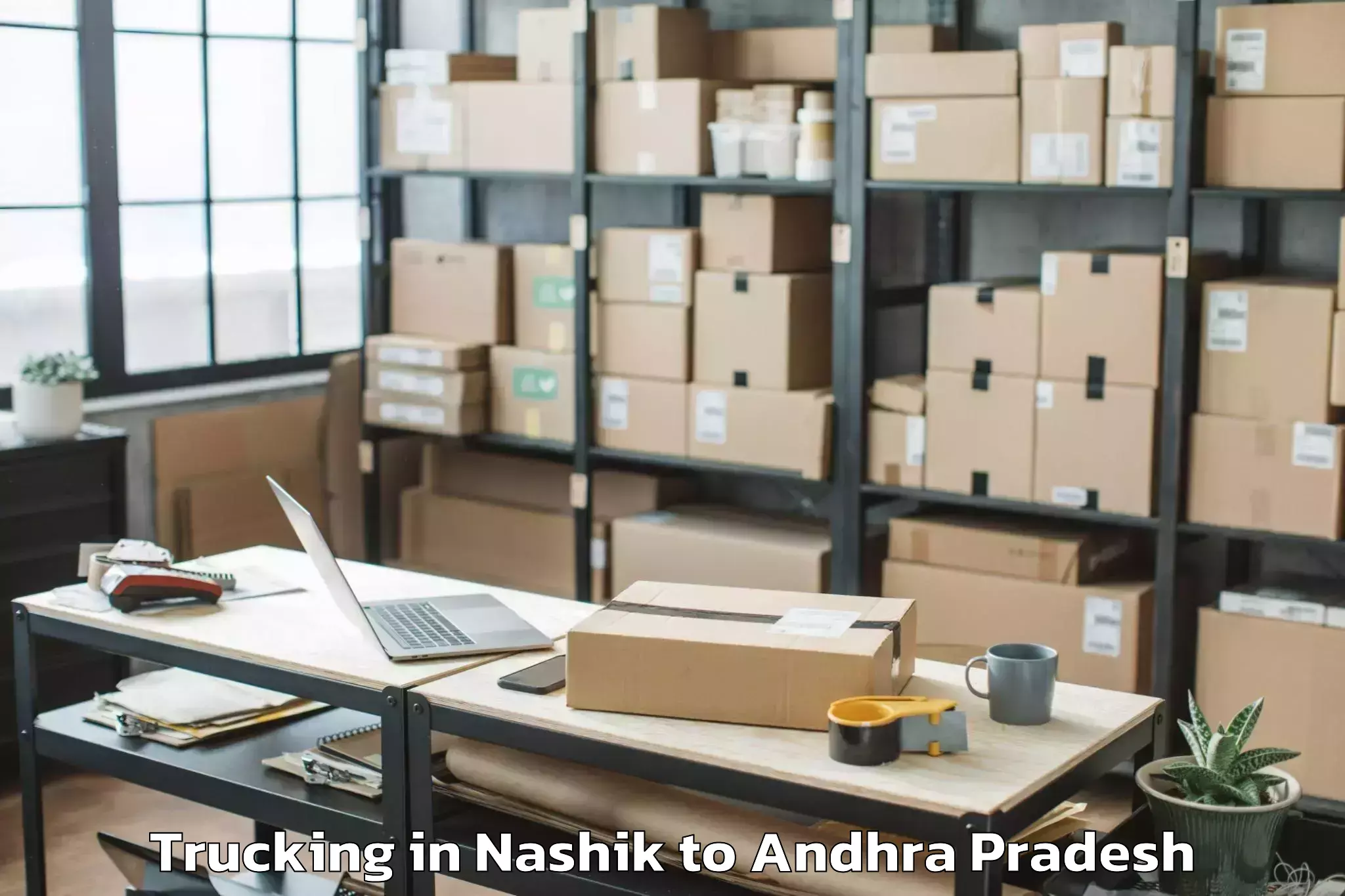 Get Nashik to Nadendla Trucking